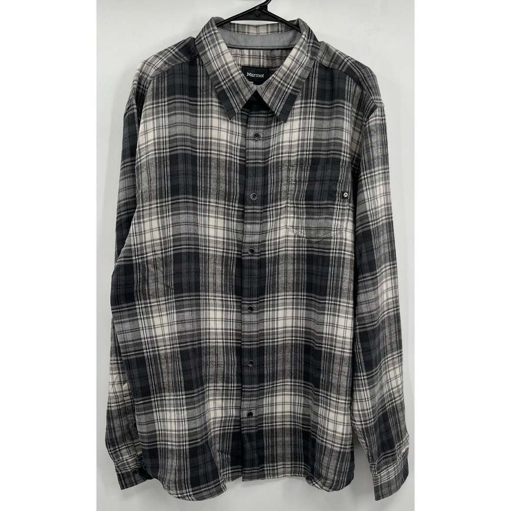 Marmot XXL Fairfax Midweight Flannel Button Up Shirt NEW